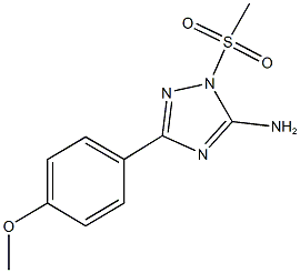 3-(4-methoxyphenyl)-1-(methylsulfonyl)-1H-1,2,4-triazol-5-ylamine Struktur