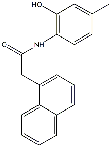 N-(2-hydroxy-4-methylphenyl)-2-(1-naphthyl)acetamide Struktur