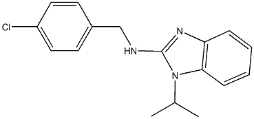 N-(4-chlorobenzyl)-N-(1-isopropyl-1H-benzimidazol-2-yl)amine Struktur