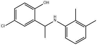 4-chloro-2-[1-(2,3-dimethylanilino)ethyl]phenol Struktur