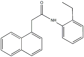 N-(2-ethylphenyl)-2-(1-naphthyl)acetamide Struktur