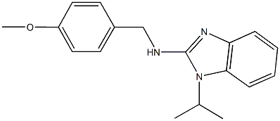 N-(1-isopropyl-1H-benzimidazol-2-yl)-N-(4-methoxybenzyl)amine Struktur