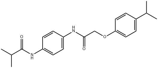 N-(4-{[(4-isopropylphenoxy)acetyl]amino}phenyl)-2-methylpropanamide Struktur