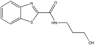 N-(3-hydroxypropyl)-1,3-benzothiazole-2-carboxamide Struktur