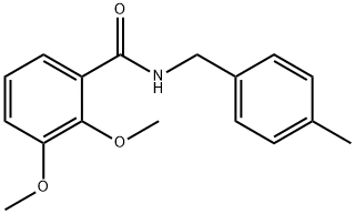 2,3-dimethoxy-N-(4-methylbenzyl)benzamide Struktur