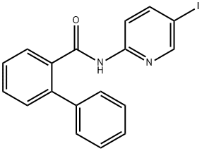 N-(5-iodo-2-pyridinyl)[1,1'-biphenyl]-2-carboxamide Struktur