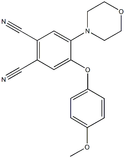 4-(4-methoxyphenoxy)-5-(4-morpholinyl)phthalonitrile Struktur