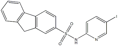 N-(5-iodo-2-pyridinyl)-9H-fluorene-2-sulfonamide Struktur