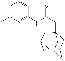 2-(1-adamantyl)-N-(6-methyl-2-pyridinyl)acetamide Struktur