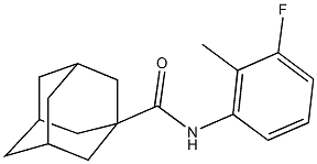 N-(3-fluoro-2-methylphenyl)-1-adamantanecarboxamide Struktur