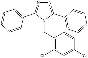 4-(2,4-dichlorobenzyl)-3,5-diphenyl-4H-1,2,4-triazole Struktur