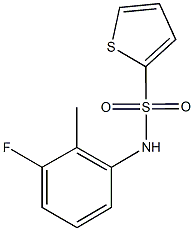 N-(3-fluoro-2-methylphenyl)-2-thiophenesulfonamide Struktur