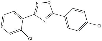 3-(2-chlorophenyl)-5-(4-chlorophenyl)-1,2,4-oxadiazole Struktur