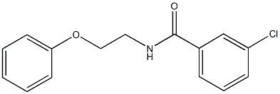 3-chloro-N-(2-phenoxyethyl)benzamide Struktur