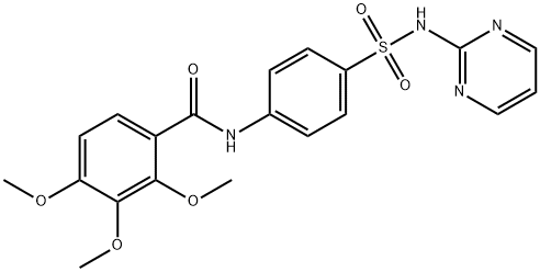 2,3,4-trimethoxy-N-{4-[(2-pyrimidinylamino)sulfonyl]phenyl}benzamide Struktur