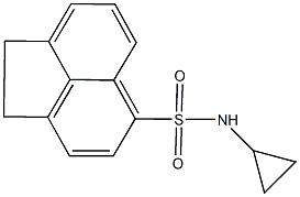 N-cyclopropyl-1,2-dihydro-5-acenaphthylenesulfonamide Struktur