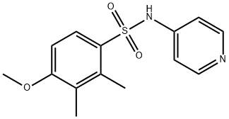 4-methoxy-2,3-dimethyl-N-(4-pyridinyl)benzenesulfonamide Struktur