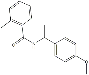 N-[1-(4-methoxyphenyl)ethyl]-2-methylbenzamide Struktur