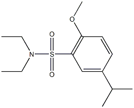 N,N-diethyl-5-isopropyl-2-methoxybenzenesulfonamide Struktur