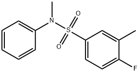 4-fluoro-N,3-dimethyl-N-phenylbenzenesulfonamide Struktur