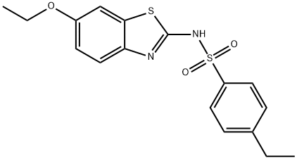 N-(6-ethoxy-1,3-benzothiazol-2-yl)-4-ethylbenzenesulfonamide Struktur