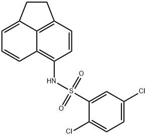 2,5-dichloro-N-(1,2-dihydro-5-acenaphthylenyl)benzenesulfonamide Struktur