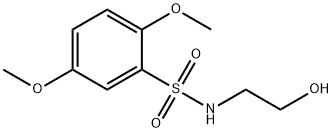 N-(2-hydroxyethyl)-2,5-dimethoxybenzenesulfonamide Struktur