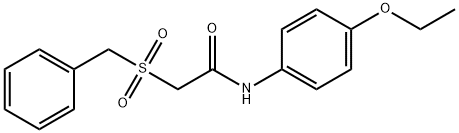 2-(benzylsulfonyl)-N-(4-ethoxyphenyl)acetamide Struktur