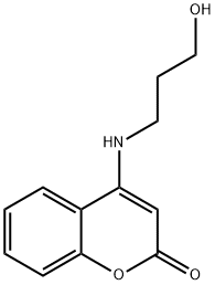 4-[(3-hydroxypropyl)amino]-2H-chromen-2-one Struktur