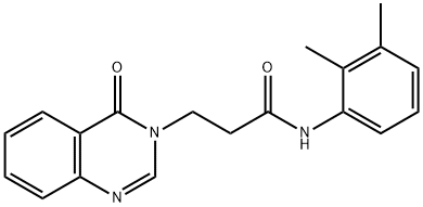 N-(2,3-dimethylphenyl)-3-(4-oxo-3(4H)-quinazolinyl)propanamide Struktur