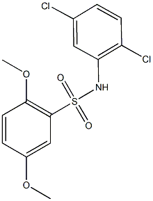 N-(2,5-dichlorophenyl)-2,5-dimethoxybenzenesulfonamide Struktur