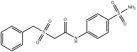 N-[4-(aminosulfonyl)phenyl]-2-(benzylsulfonyl)acetamide Struktur