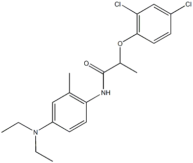 2-(2,4-dichlorophenoxy)-N-[4-(diethylamino)-2-methylphenyl]propanamide Struktur