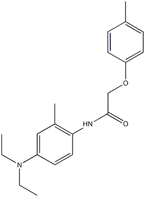 N-[4-(diethylamino)-2-methylphenyl]-2-(4-methylphenoxy)acetamide Struktur