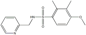 4-methoxy-2,3-dimethyl-N-(2-pyridinylmethyl)benzenesulfonamide Struktur