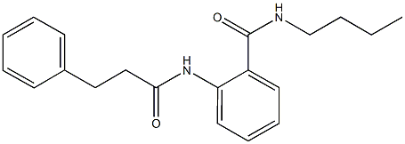 N-butyl-2-[(3-phenylpropanoyl)amino]benzamide Struktur