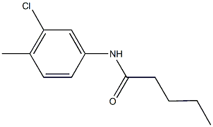 N-(3-chloro-4-methylphenyl)pentanamide Struktur