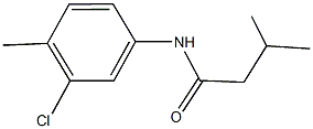 N-(3-chloro-4-methylphenyl)-3-methylbutanamide Struktur