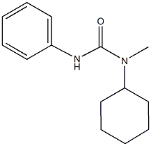 N-cyclohexyl-N-methyl-N'-phenylurea Struktur