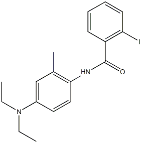 N-[4-(diethylamino)-2-methylphenyl]-2-iodobenzamide Struktur