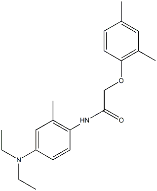 N-[4-(diethylamino)-2-methylphenyl]-2-(2,4-dimethylphenoxy)acetamide Struktur