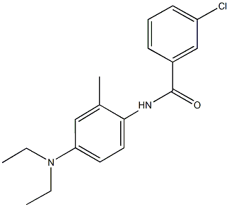 3-chloro-N-[4-(diethylamino)-2-methylphenyl]benzamide Struktur