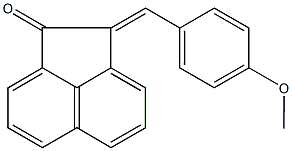 2-(4-methoxybenzylidene)-1(2H)-acenaphthylenone Struktur