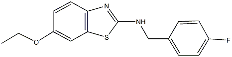 N-(6-ethoxy-1,3-benzothiazol-2-yl)-N-(4-fluorobenzyl)amine Struktur