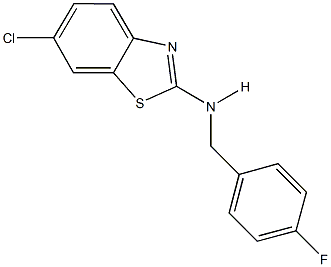 N-(6-chloro-1,3-benzothiazol-2-yl)-N-(4-fluorobenzyl)amine Struktur