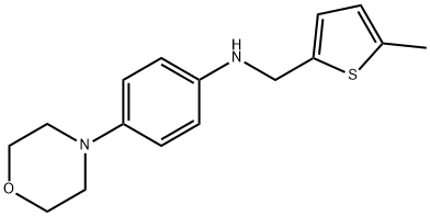 N-[(5-methyl-2-thienyl)methyl]-N-[4-(4-morpholinyl)phenyl]amine Structure