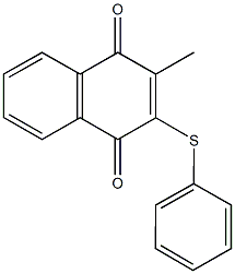 2-methyl-3-(phenylsulfanyl)naphthoquinone Struktur