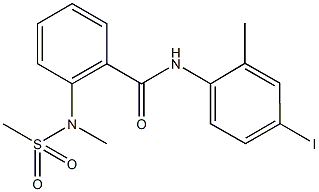 N-(4-iodo-2-methylphenyl)-2-[methyl(methylsulfonyl)amino]benzamide Struktur