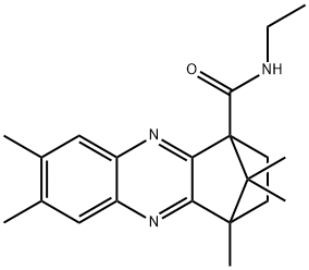 N-ethyl-6,7,12,15,15-pentamethyl-3,10-diazatetracyclo[10.2.1.0~2,11~.0~4,9~]pentadeca-2(11),3,5,7,9-pentaene-1-carboxamide Struktur