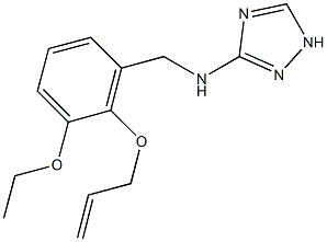 N-[2-(allyloxy)-3-ethoxybenzyl]-N-(1H-1,2,4-triazol-3-yl)amine Struktur